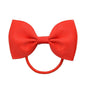 Luxury Handamde Small Baby Elastic Rubber band Head rope Mini Solid Ribbon Bow Tie For Girls Hair Accessories