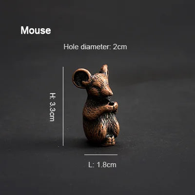 PINNY Metal Chinese Zodiac Incense Holder | Mini 12 Animals Stick Incense Base