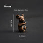 PINNY Metal Chinese Zodiac Incense Holder | Mini 12 Animals Stick Incense Base