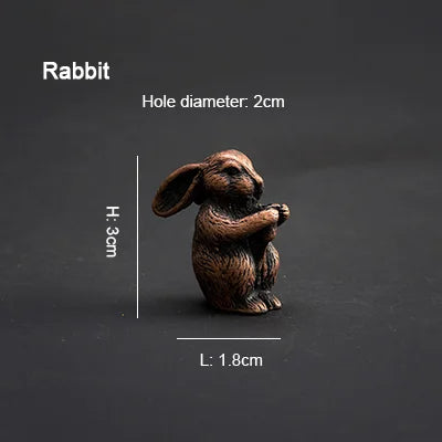 PINNY Metal Chinese Zodiac Incense Holder | Mini 12 Animals Stick Incense Base