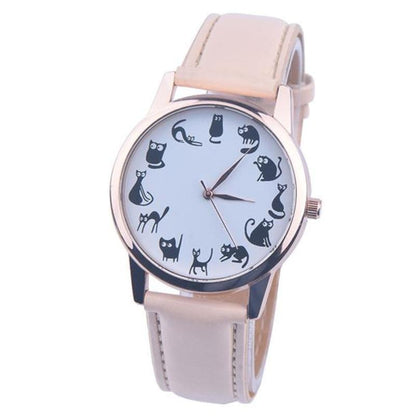 Women Cat Watch Classic Quartz Watch Casual Watch in 8 Colors For Women Ladies and Girls