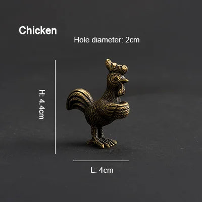 PINNY Metal Chinese Zodiac Incense Holder | Mini 12 Animals Stick Incense Base
