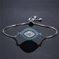 NEWBUY 2026 Trendy Turkish Gold Color Evil Eye Bracelet Adjustable AAA CZ Pave Setting Female Luckry Party Jewelry Gift