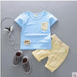 Fashion T shirt and Shorts Set Cartoon Cotton Summer Clothing for Newborn Baby Boy Infant Fashion Outerwear Clothes