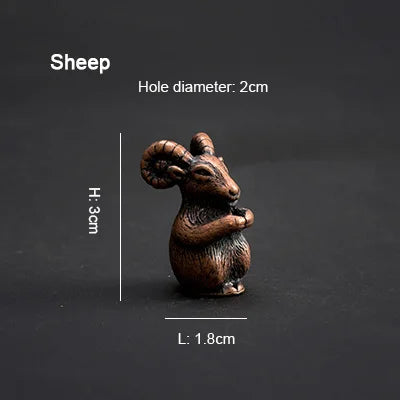 PINNY Metal Chinese Zodiac Incense Holder | Mini 12 Animals Stick Incense Base