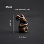 PINNY Metal Chinese Zodiac Incense Holder | Mini 12 Animals Stick Incense Base