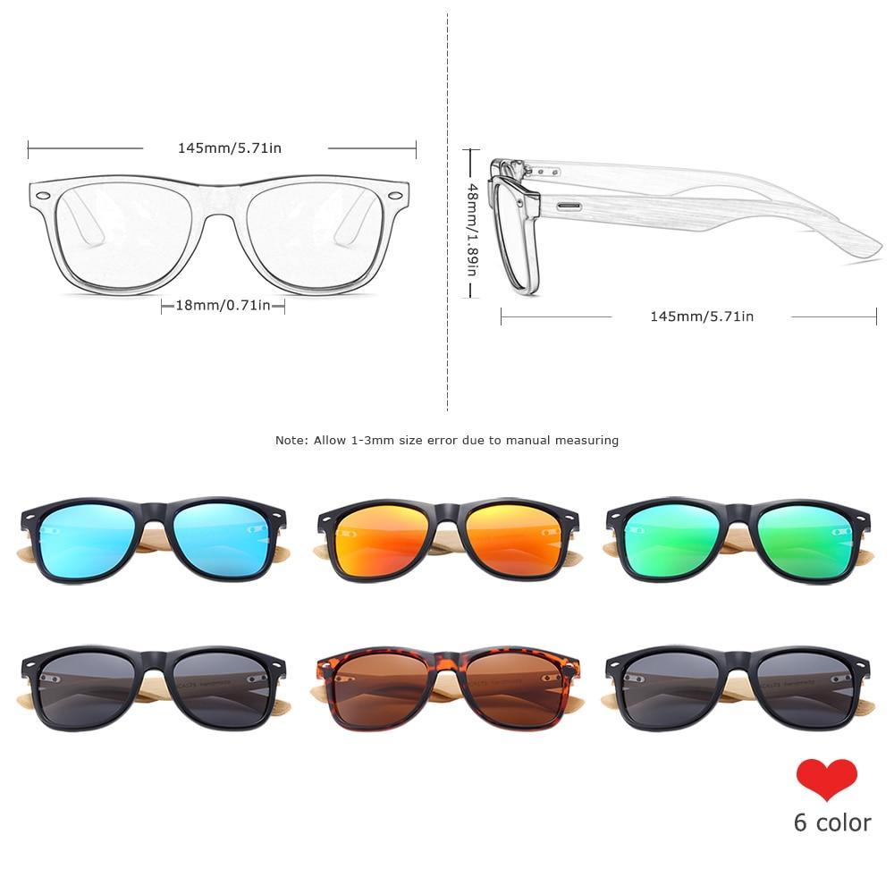 Natural Handmade Polarized Bamboo Classic Sunglasses for Men and Woman  Wooden Sunglasses Oculos de sol masculino With UV400 Protection for eye