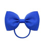 Luxury Handamde Small Baby Elastic Rubber band Head rope Mini Solid Ribbon Bow Tie For Girls Hair Accessories