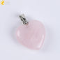 CSJA Natural Stone Heart Necklace | Crystal Healing Pendant for Women