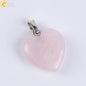 Natural Stone Heart Pendant Necklace | Crystal Healing Jewelry for Women