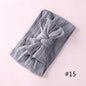 Modern Braid Nylon Bow Knot Solid Wide Nylon Headbands Turban Baby Girls Head Wrap For Girls