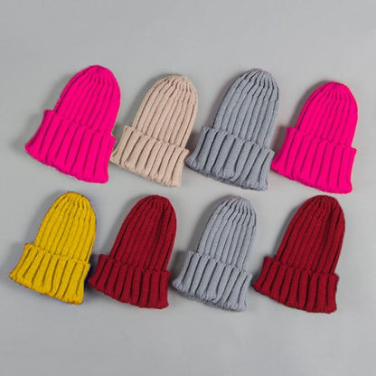 Modern Luxury Solid Baby Boy Girl Autumn Winter Beanie Warm Cap For Kids In Elegant Design