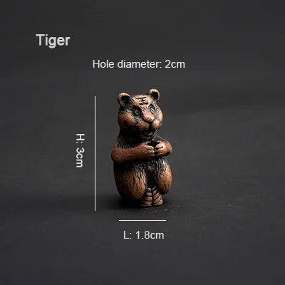 PINNY Metal Chinese Zodiac Incense Holder | Mini 12 Animals Stick Incense Base