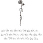 Custom Name Necklace Handwriting Style With Flower Personalized Name Jewelry