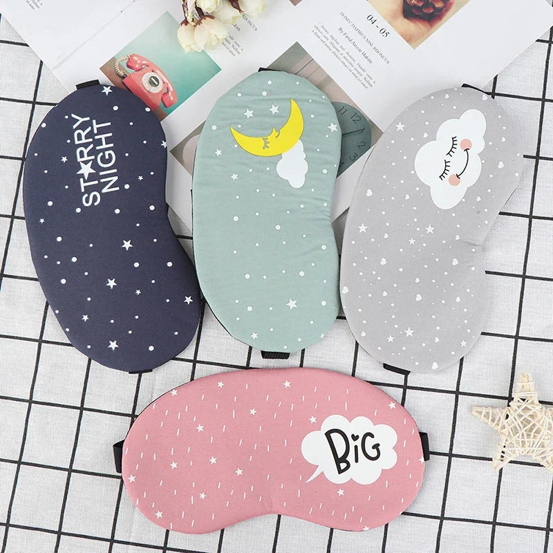 Sleep Mask Eye Cover | Cartoon Travel Sleep Aid