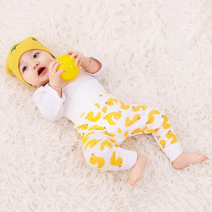 Newborn Baby Pants Girl Boy High waist Leggings Cotton Clothes Toddler Trousers Clothing Infant Kids