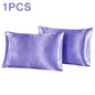 1Pc Queen Satin Silk Pillowcase | Silky Smooth Cooling Bed Pillow Cover for Hair and Skin