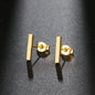 Stainless Steel Earrings Minimalist Stick Fashion Stud Earrings Classic Simple Earrings For Women 2022 Jewelry Wedding Party NEW
