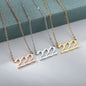 Vintage 111 444 555 666 777 888 999 Angel Number Necklace For Women Stainless Steel Chains Collar Choker Goth Aesthetic Jewelry