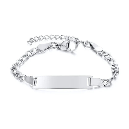 Adjustable Kids ID Bracelet | Custom Name Stainless Steel Anti-Lost Jewelry