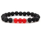 8MM Natural Stone Beaded Chain bracelets For Women Men Couple Lava Rock Healing Balance Beads Reiki Buddha Chakra Bangle Jewelry