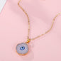 Turkish Evil Eye Pendant Choker Necklace Lucky Blue Evil Eyes Clavicle Chain Necklace