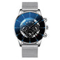 Men's Watch Stainless Steel Calendar Quartz Wristwatch Men Sports Watch Clock Geneva Clock hours For Mens and Boys