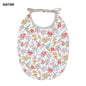 Floral Vintage Newborn Double Side Bibs Boys Girls Waterproof Linen Cotton Saliva Towel