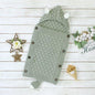 Stevvex Knitted Newborn Baby Blanket Baby Sleeping Bags Stroller Bedding Warm Swaddle Wrap