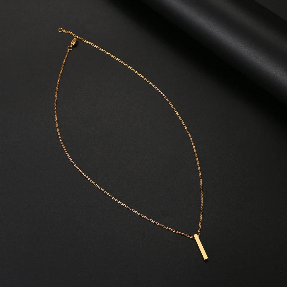 Stainless Steel Necklaces Minimalism Classic Fashion Style Men Chain Necklace For Women Jewelry Collar Pendant Gifts NEW