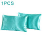 1Pc Queen Satin Silk Pillowcase | Silky Smooth Cooling Bed Pillow Cover for Hair and Skin