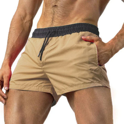 New Running Shorts Men Swimwear Men Swimsuit 2021 Swimming Trunks Short Quick-drying Sexy Mens exy Mens Swim Briefs Beach Shorts