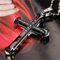 Black Rectangle Pendant Necklace Men Stainless Steel Chain Men Necklace Jewelry