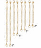 10pcs Stainless Steel Extender Chains for Necklace Bracelet | Adjustable Lobster Clasp Extension Links Set