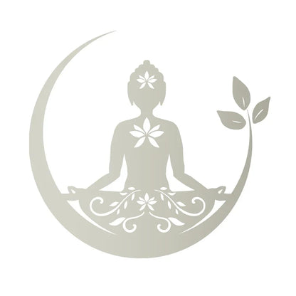 Buddha Chakra Peace Love Good Vibes Vinyl Sticker | Zentangle Mandala Laptop Decal