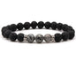 8MM Natural Stone Beaded Chain bracelets For Women Men Couple Lava Rock Healing Balance Beads Reiki Buddha Chakra Bangle Jewelry