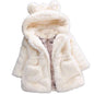 Winter Baby Girls Clothes Fur Coat Fleece Warm Hooded Jacket Children's Outerwear Coat For Girls