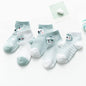 5Pair Set Cotton Baby Girls Socks Thin Summer Breathable Mesh Kids Toddler Socks Cute Cartoon Children Socks Infant Socks for Kids