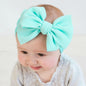 Big Bow Knot Solid Elastic Hairband Headband Stretch Turban Head Wrap Headwear