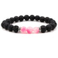 8MM Natural Stone Beaded Chain bracelets For Women Men Couple Lava Rock Healing Balance Beads Reiki Buddha Chakra Bangle Jewelry