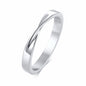 Mobius Wedding Ring for Women, Stainless Steel Dainty Endless Twist Knot, Infinity Promise Engagement Ring
