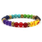 8MM Natural Stone Beaded Chain bracelets For Women Men Couple Lava Rock Healing Balance Beads Reiki Buddha Chakra Bangle Jewelry