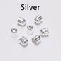 50-100pcs/lot Crimp End Caps Leather Cords End Tip Beads Caps Fit 4 -12mm Clasps For DIY Jewelry Making Findings Supplies