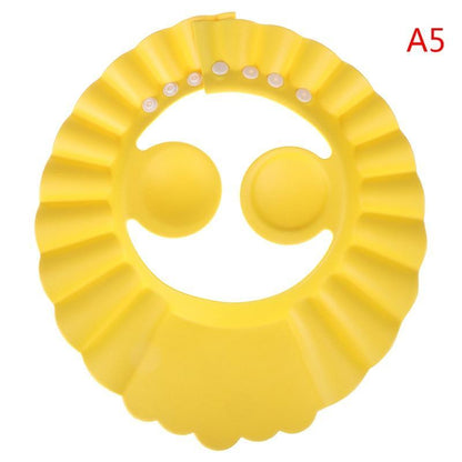 Shampoo Cap Durable Baby Bath Visor Hat Adjustable Baby Shower Protect Eye Water-proof Hair Wash Shield For Kids Bath