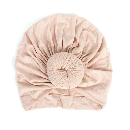 Newborn Toddler Kids Turban Cotton Beanie Hat Winter Cap Knot Solid Soft Sleeping Caps For Kids