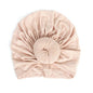 Newborn Toddler Kids Turban Cotton Beanie Hat Winter Cap Knot Solid Soft Sleeping Caps For Kids