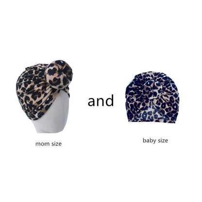 Luxury Mdoern Set 2PCS Baby and Mom Headbands Set Flower Bowknot Newborn Turban Cross-tied Mommy Headband Bow