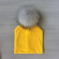Kids Girls Solid Hat With Pompon Baby Beanie Pompom Cap Children's Accessories Design