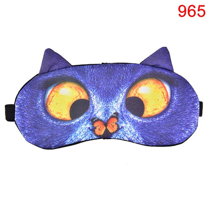 Cute Cat Dog Sleep Mask | Soft Eye Cover for Natural Sleeping