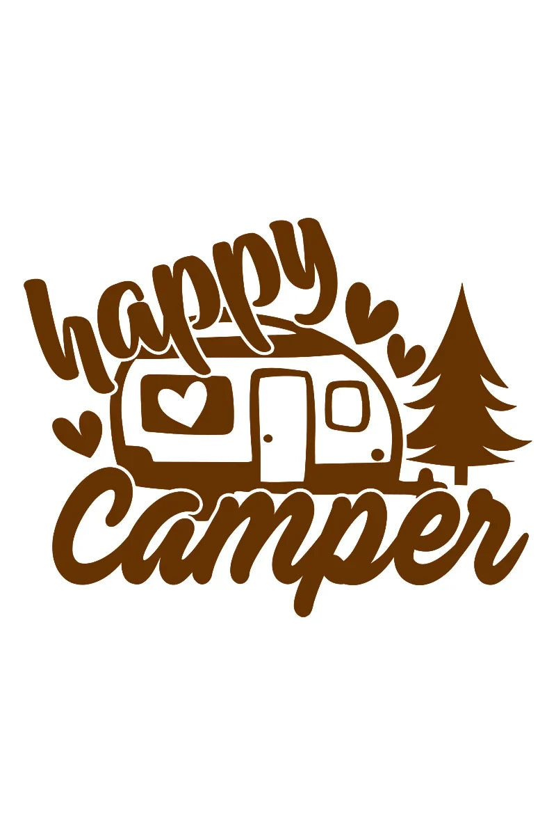 Camp Life Vinyl Decal Bundle | Camper Door Window Sticker for Laptop Water Bottle